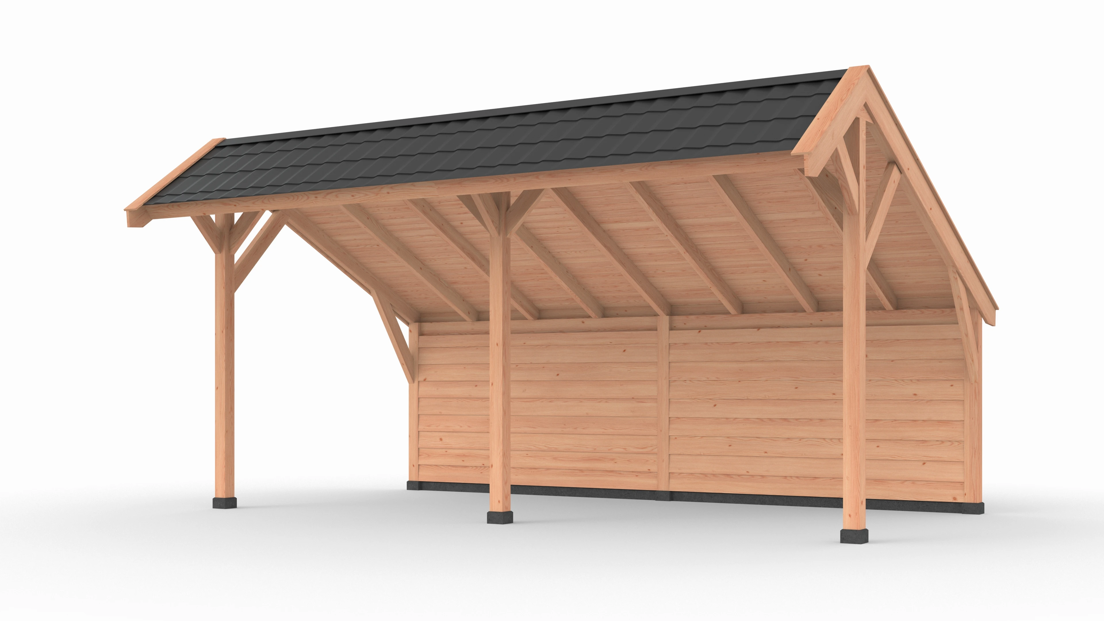 Douglas kapschuur, 600 x 300, met achterwand, Westwood Comfort - Afbeelding 1